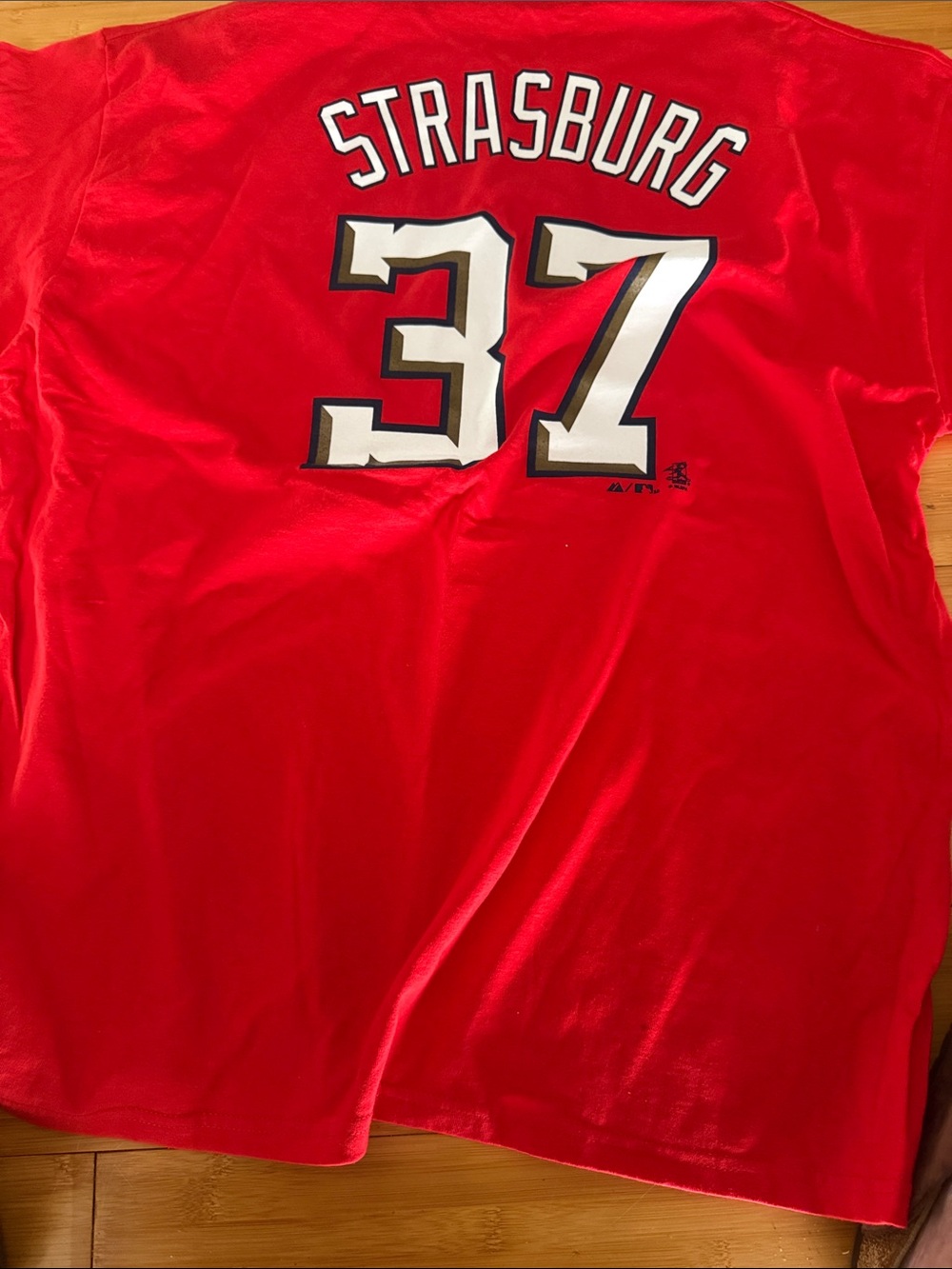 Majestic Nationals Strasburg shirt